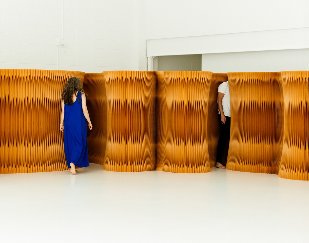 custom room divider-softwall-paper wall-sculptural acoustic part